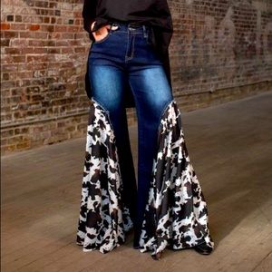 Cowhide jeans